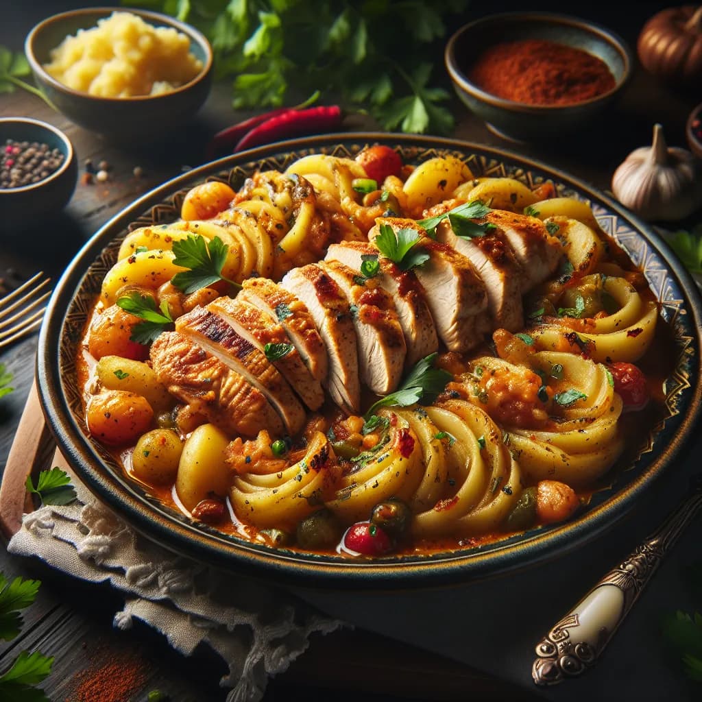 Mexican Chicken and Potato Casserole