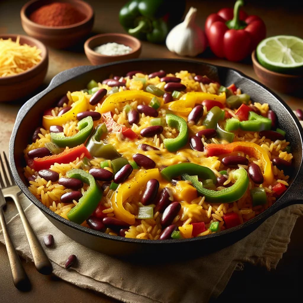 Mexican Rice and Bean Skillet