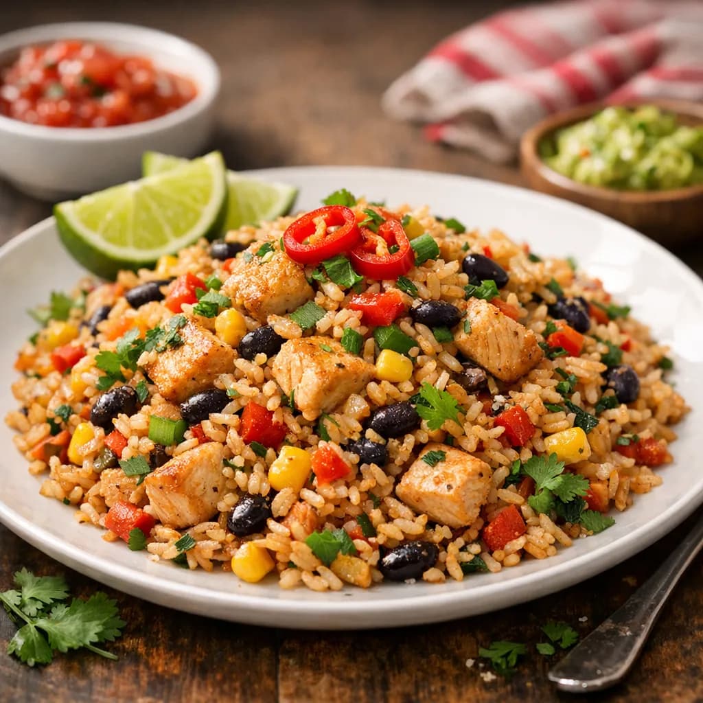 Mexican-Style Chicken Fried Rice