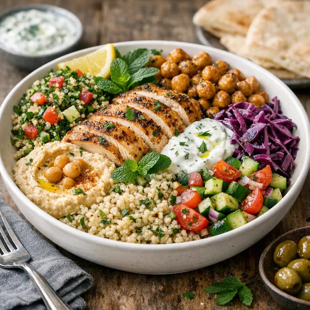 Middle Eastern Quinoa Bowl