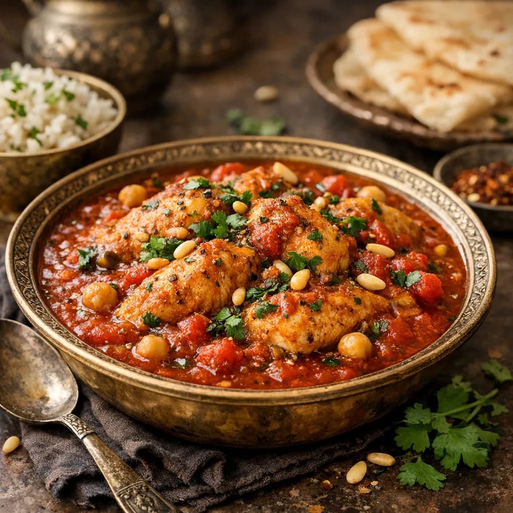 Middle Eastern Spiced Chicken & Tomato Stew