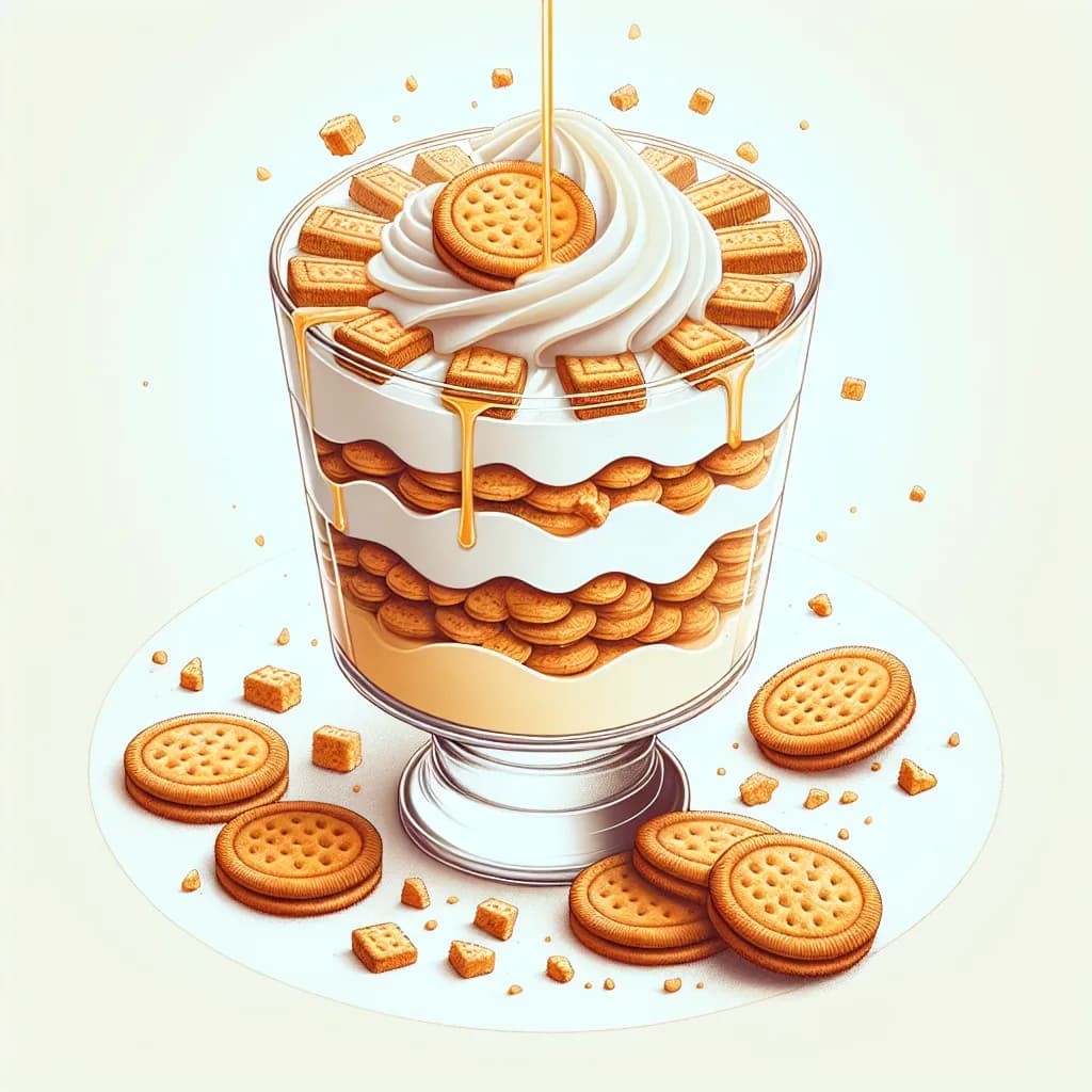 Milk and Digestive Biscuit Parfait