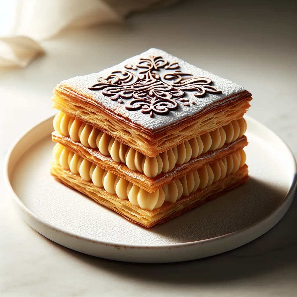 Mille-Feuille avec Crème Pâtissière