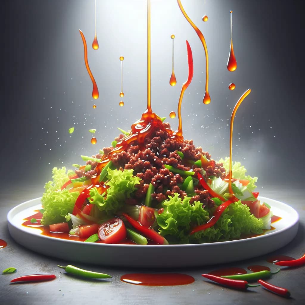 Mince Beef Salad with Sweet Chili Sauce