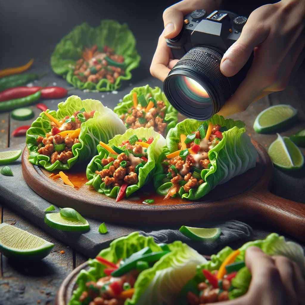 Minced Chicken Lettuce Wraps