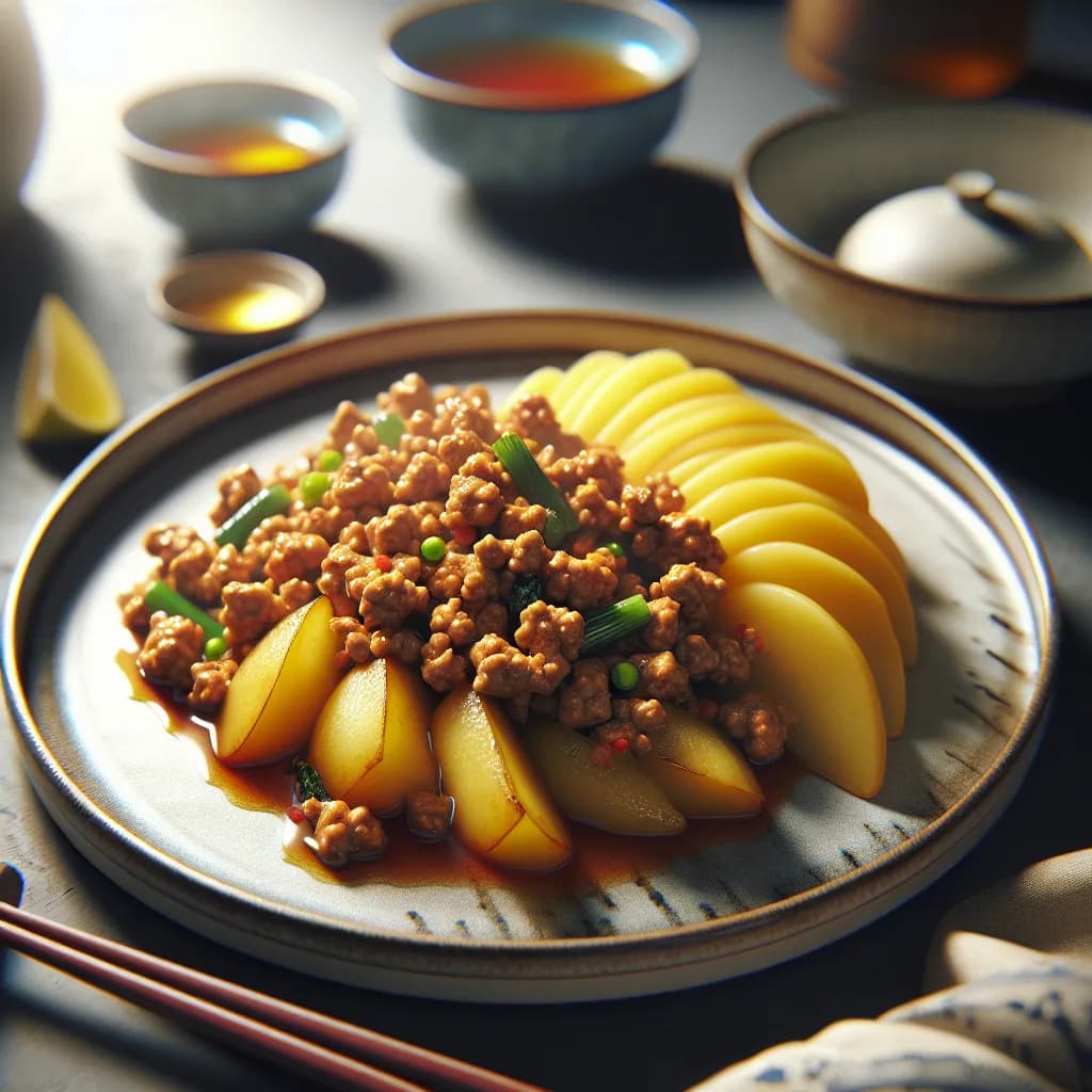 Minced Pork and Potato Stir-Fry