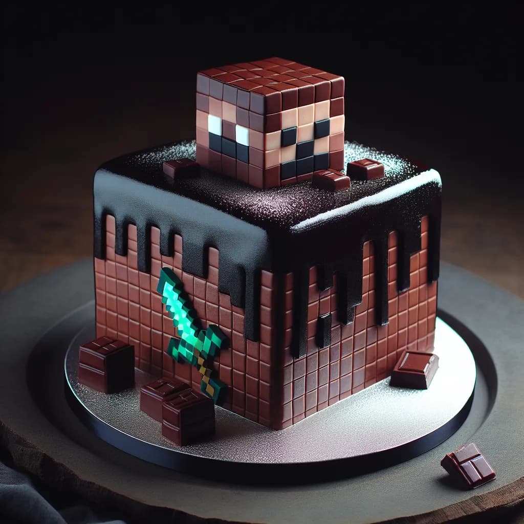 Minecraft Schokokuchen