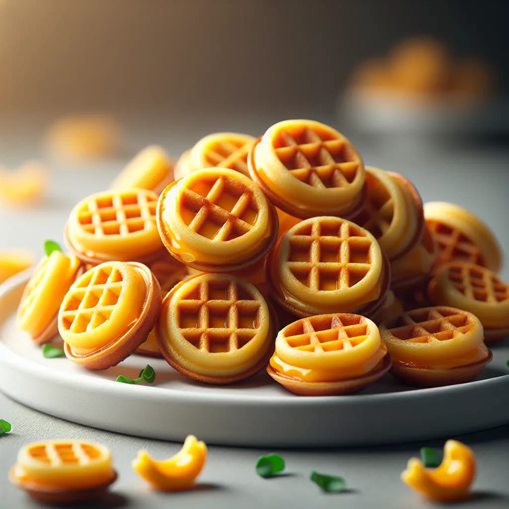 Mini Coin Cheese Waffles