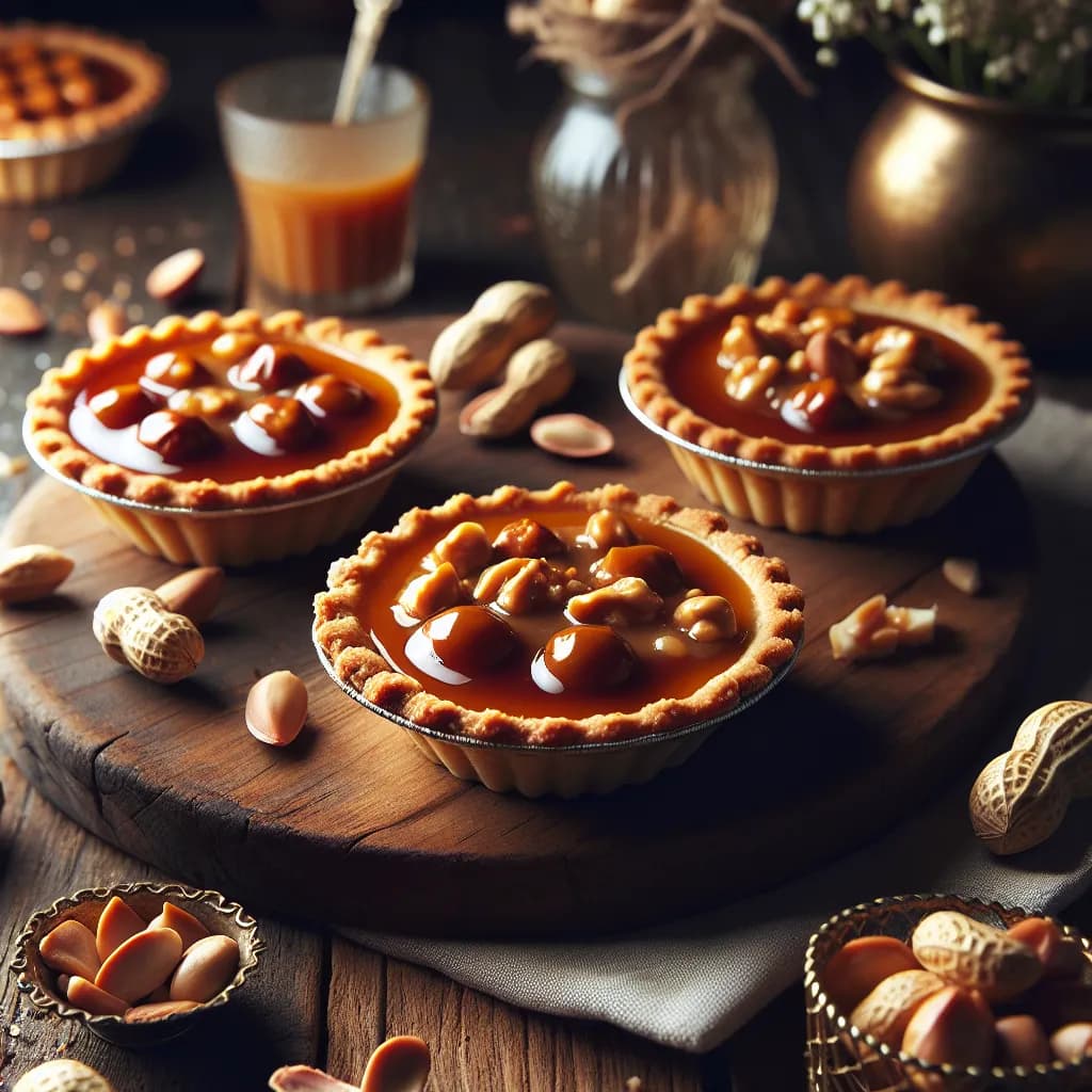 Mini Peanut Caramel Pies
