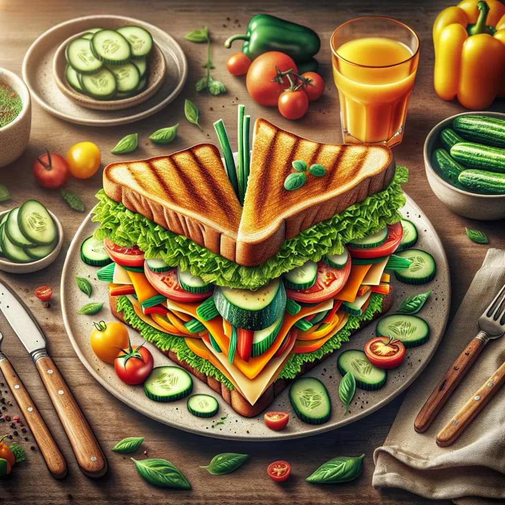 Monte Cristo Veggie Sandwich