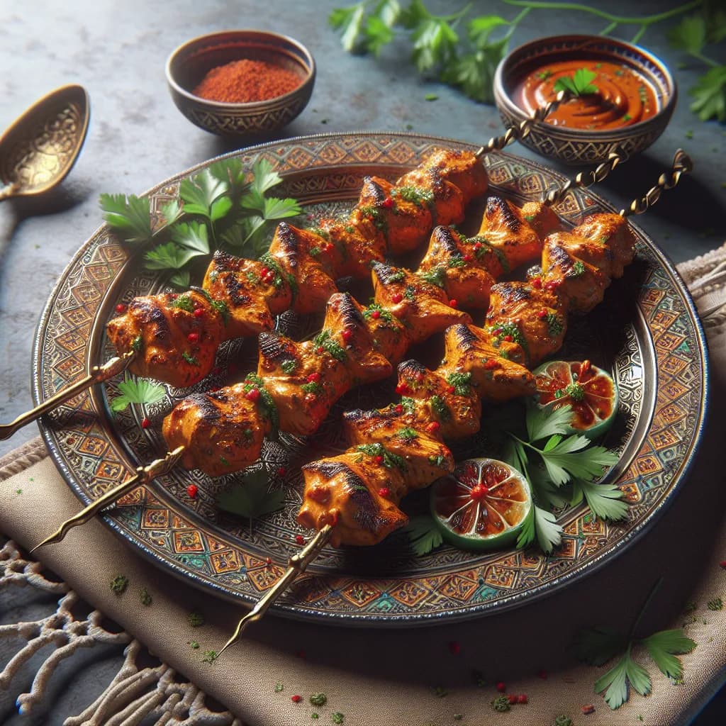Moroccan Chicken Skewers