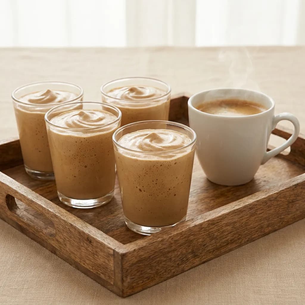 Mousse ligera de café y yogur griego