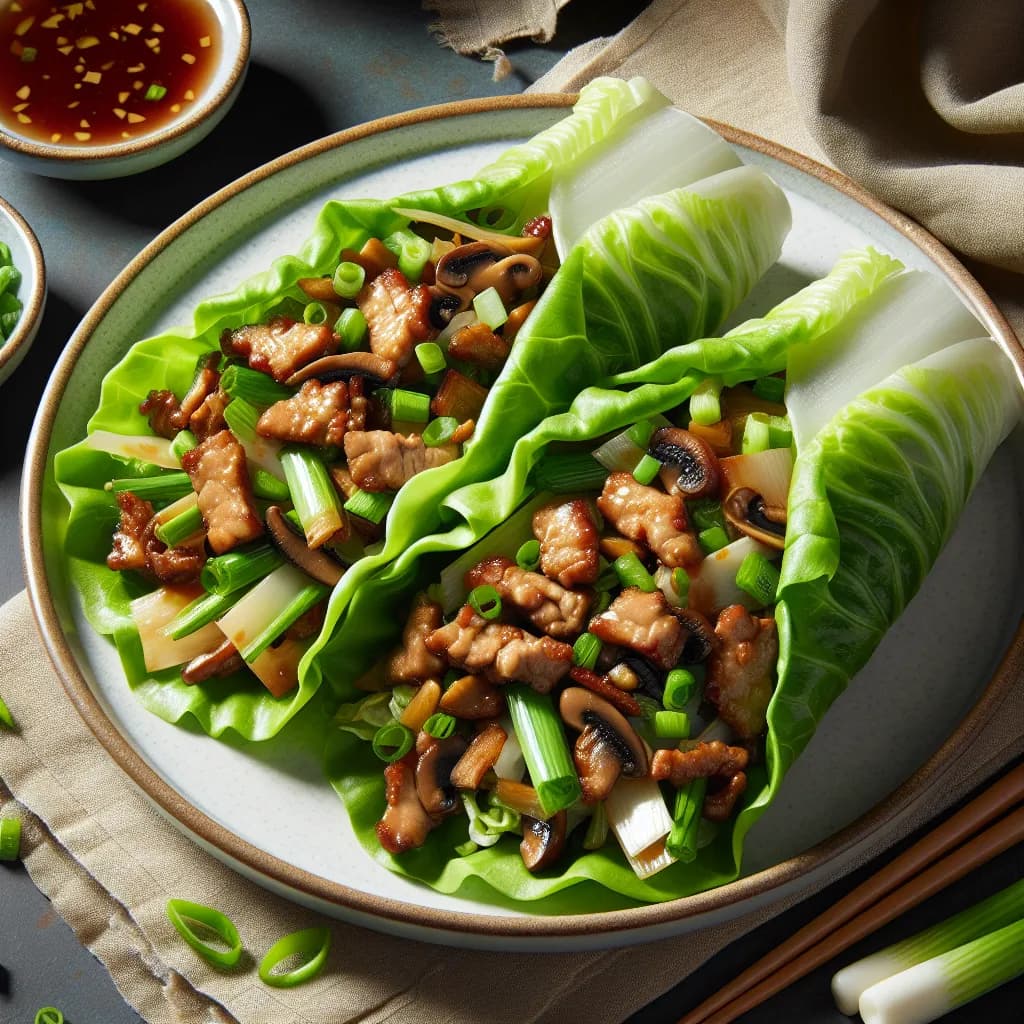 Mu Shu Pork Lettuce Wraps