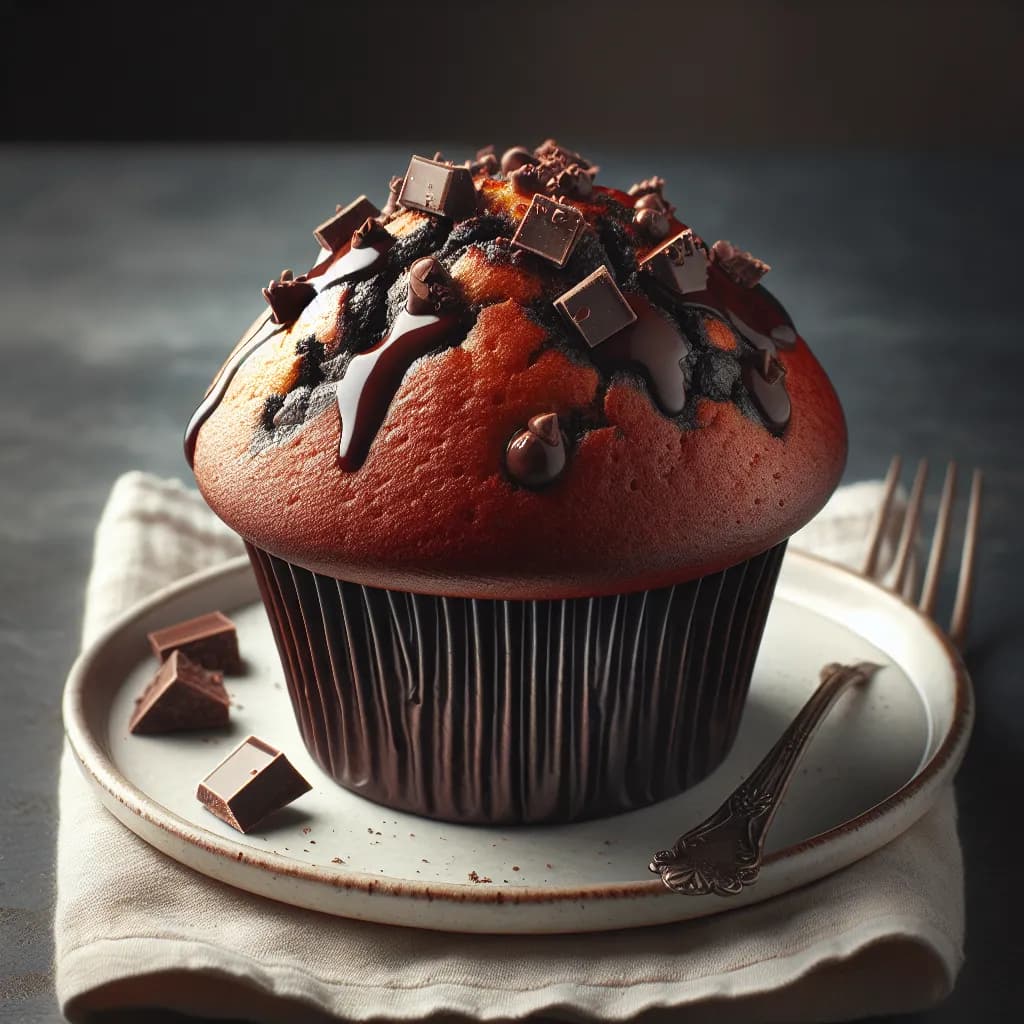 Muffin con Gocce di Cioccolato