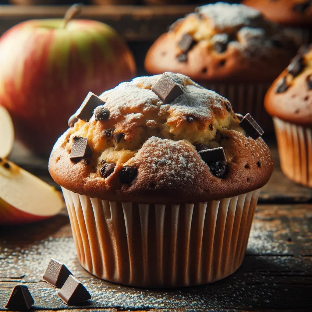 Muffin di Mele e Cioccolato