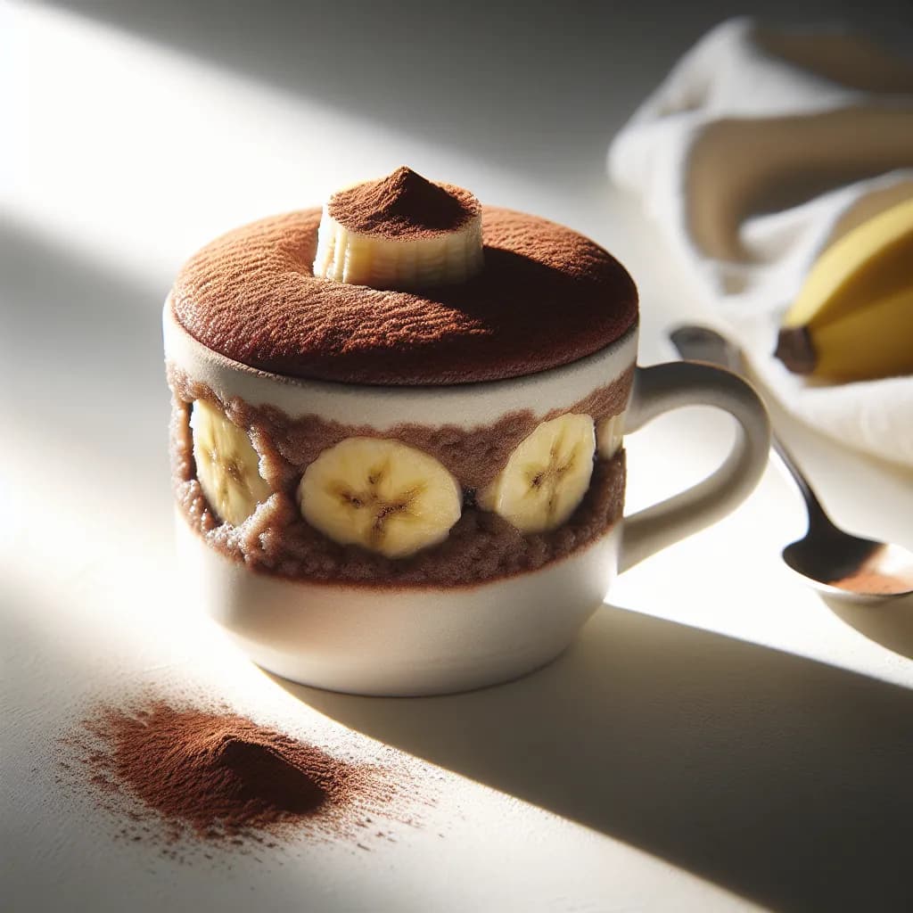 Mugcake alla Banana e Cacao