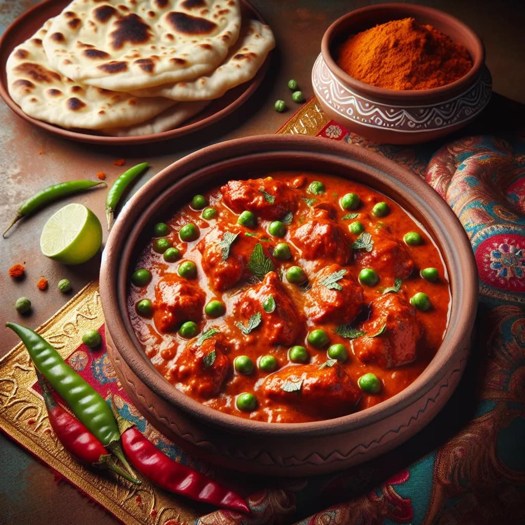 Murg Makhani with Peas