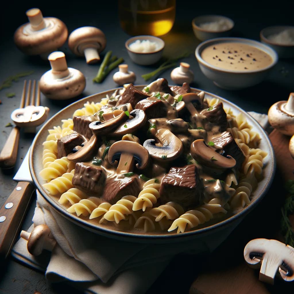 Mushroom Beef Stroganoff