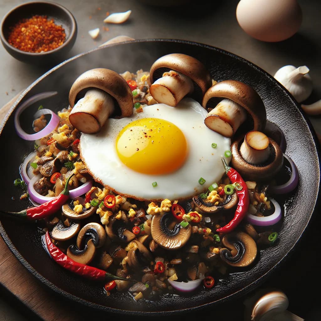 Mushroom Sisig
