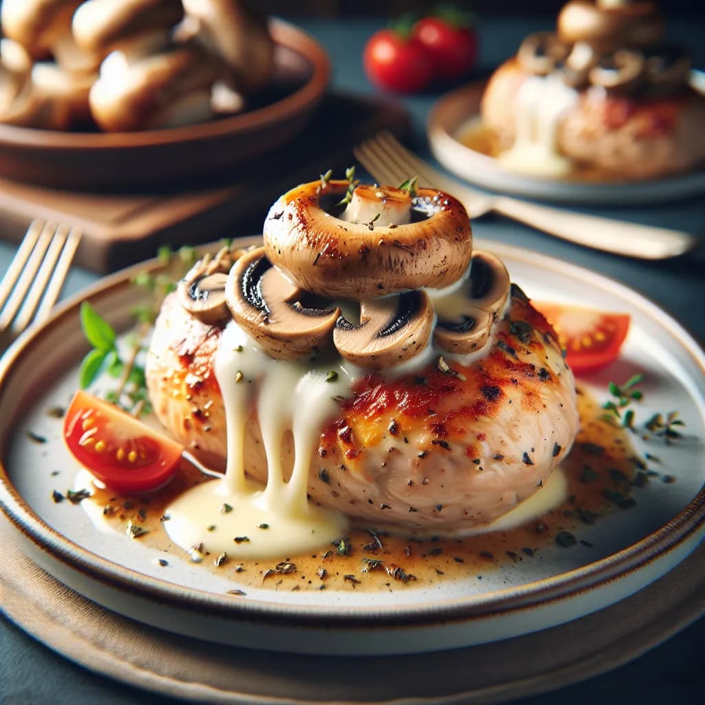 Mushroom Stuffed Chicken Breast