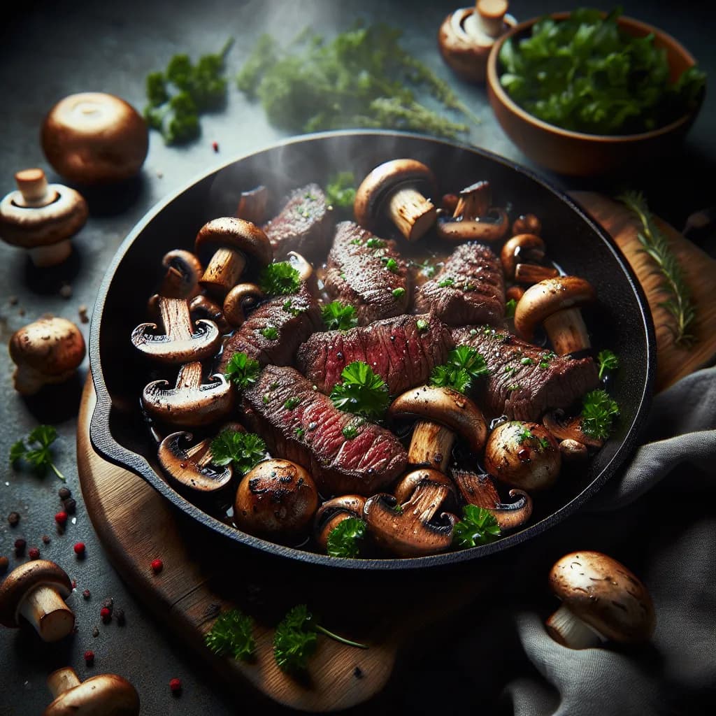 Mushroom and Beef Skillet