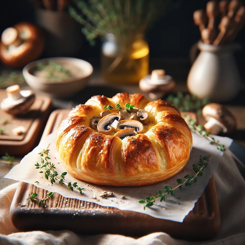 Mushroom and Cheese Puff
