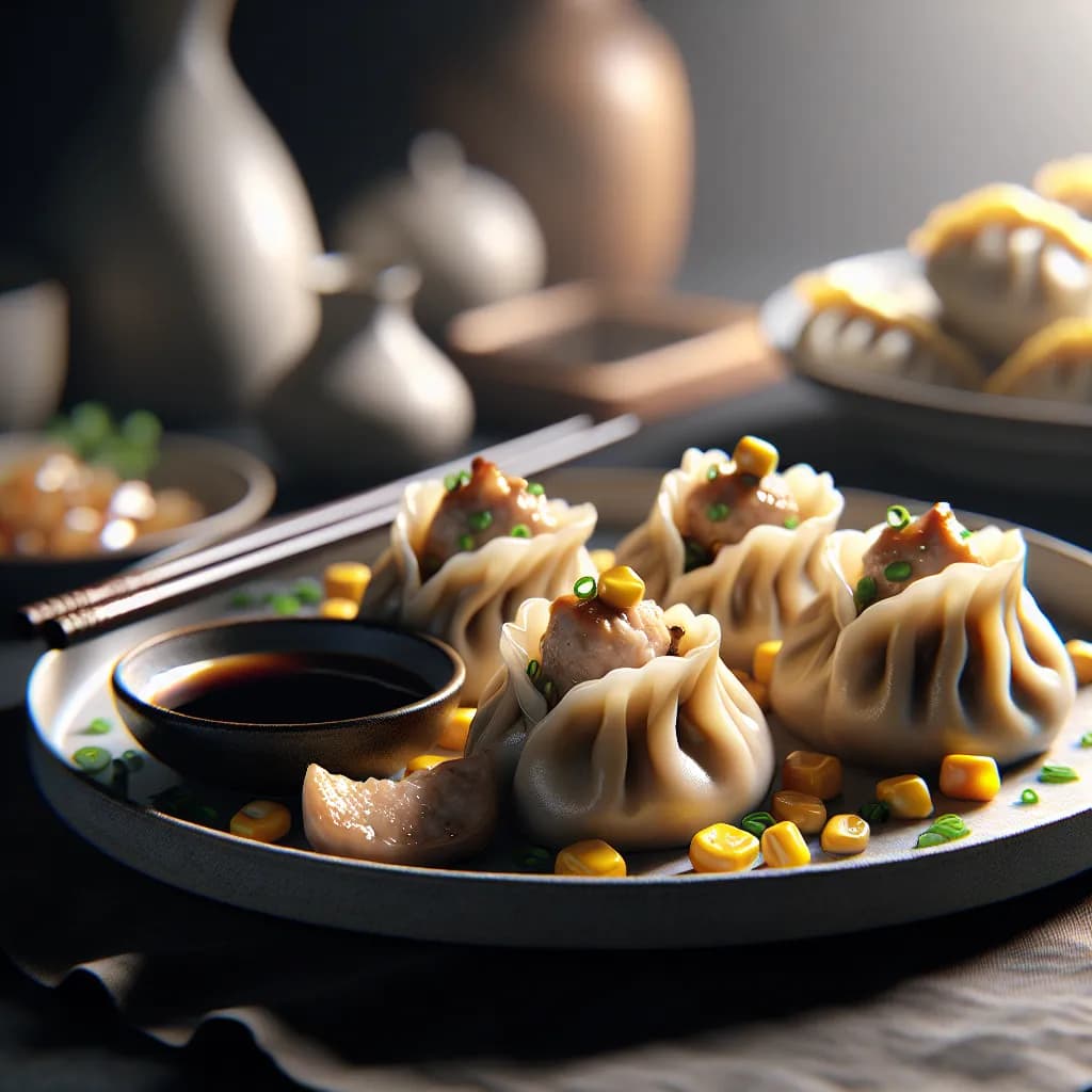 Mushroom and Pork Dumplings