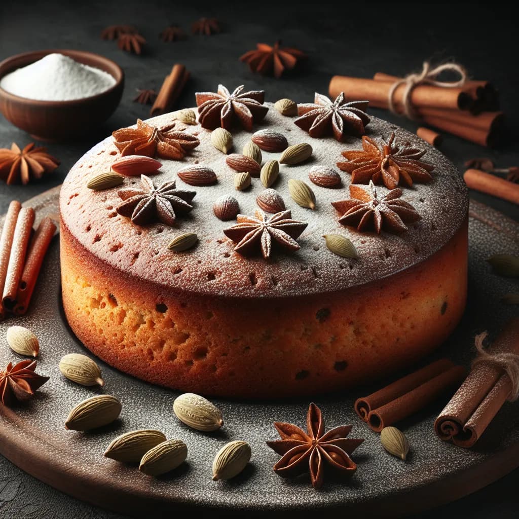 Muskat-Kardamom-Zimt-Kuchen