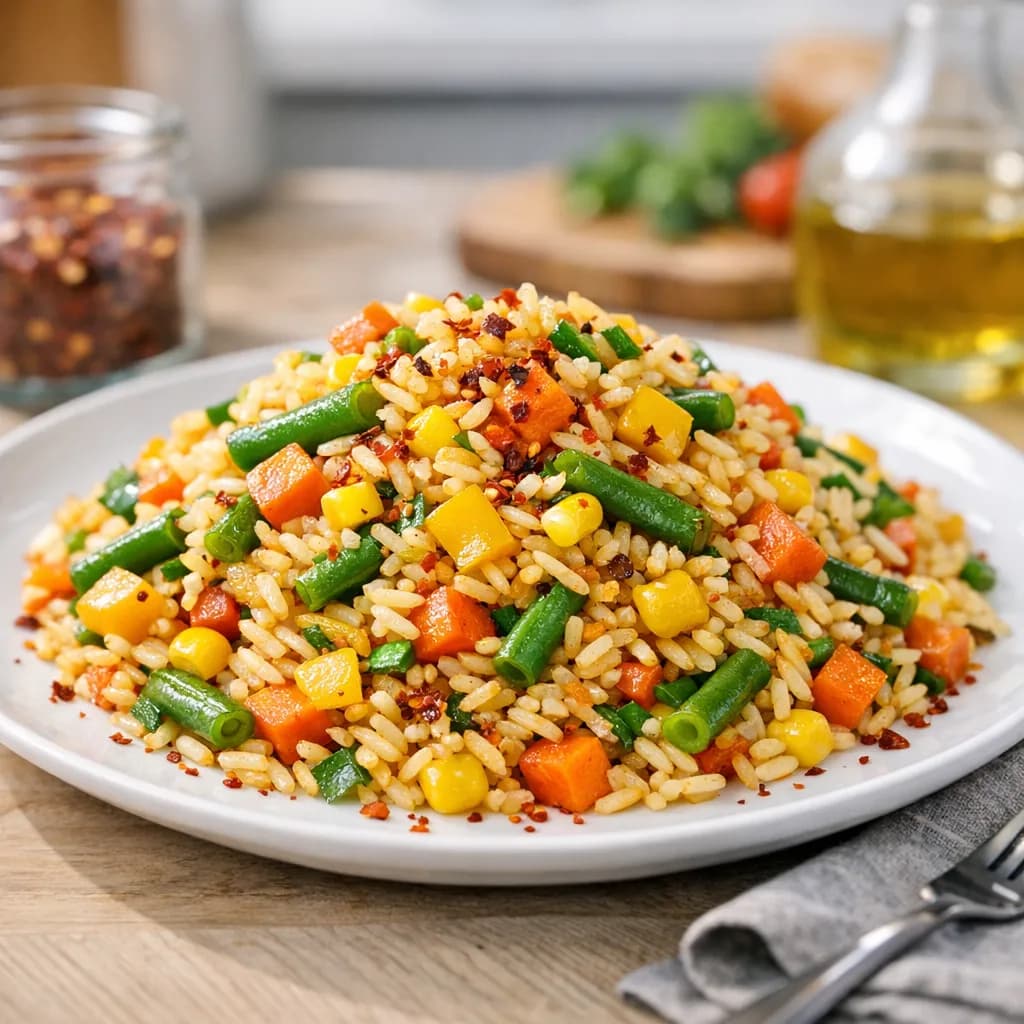 Nigerian Stir-Fried Color Rice