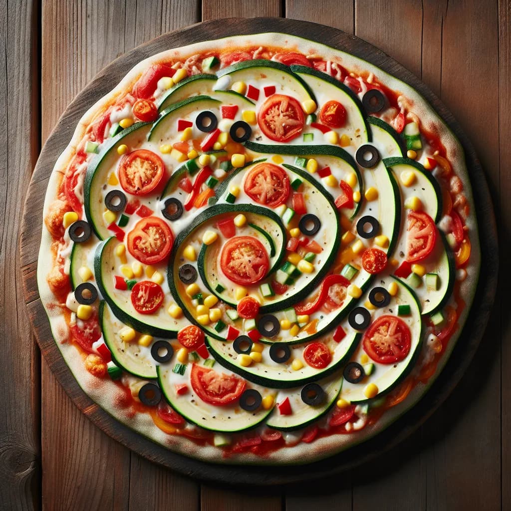 No Crust Veggie Pizza