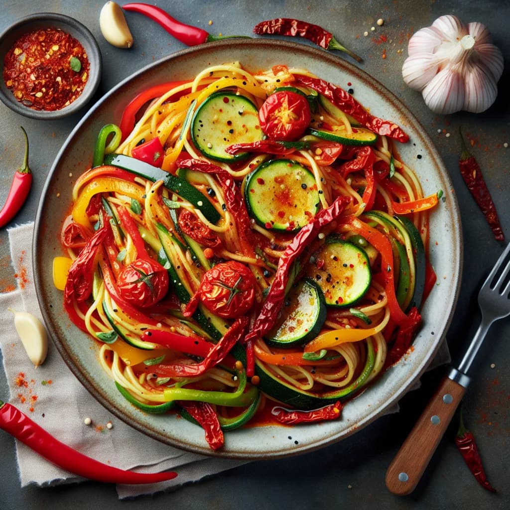 Noodles di Verdure Piccanti