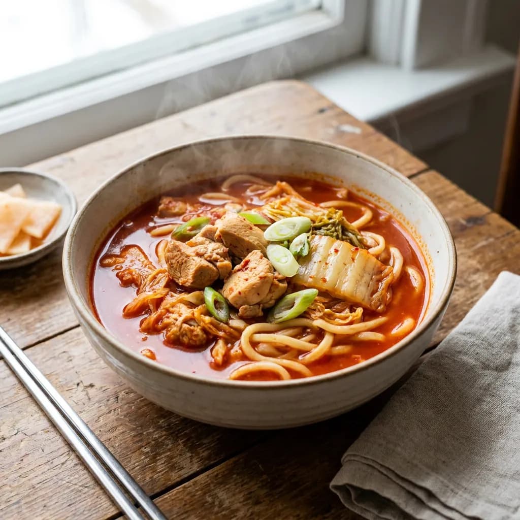 North Korean Chicken Noodle Soup