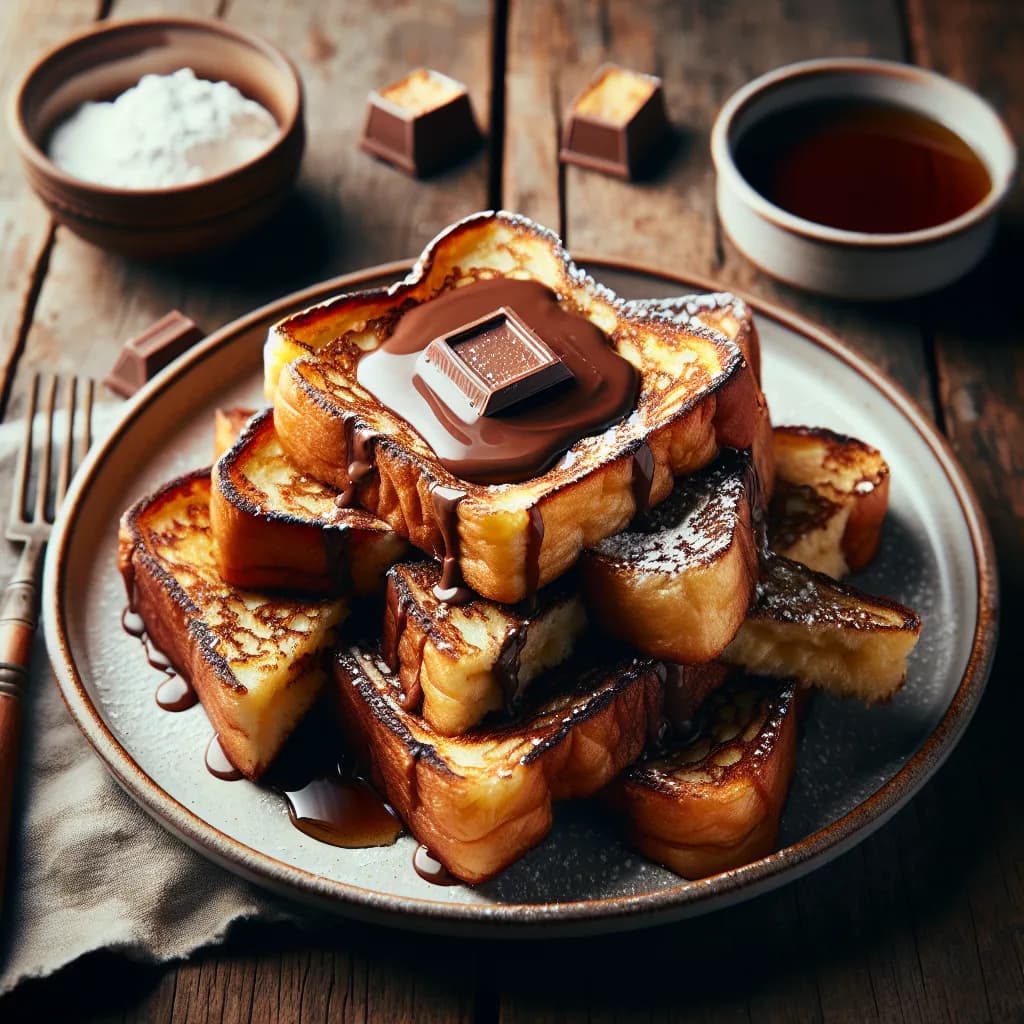 Nutella Stuffed French Toast