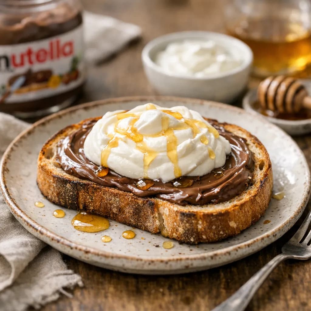 Nutella Yogurt Toast