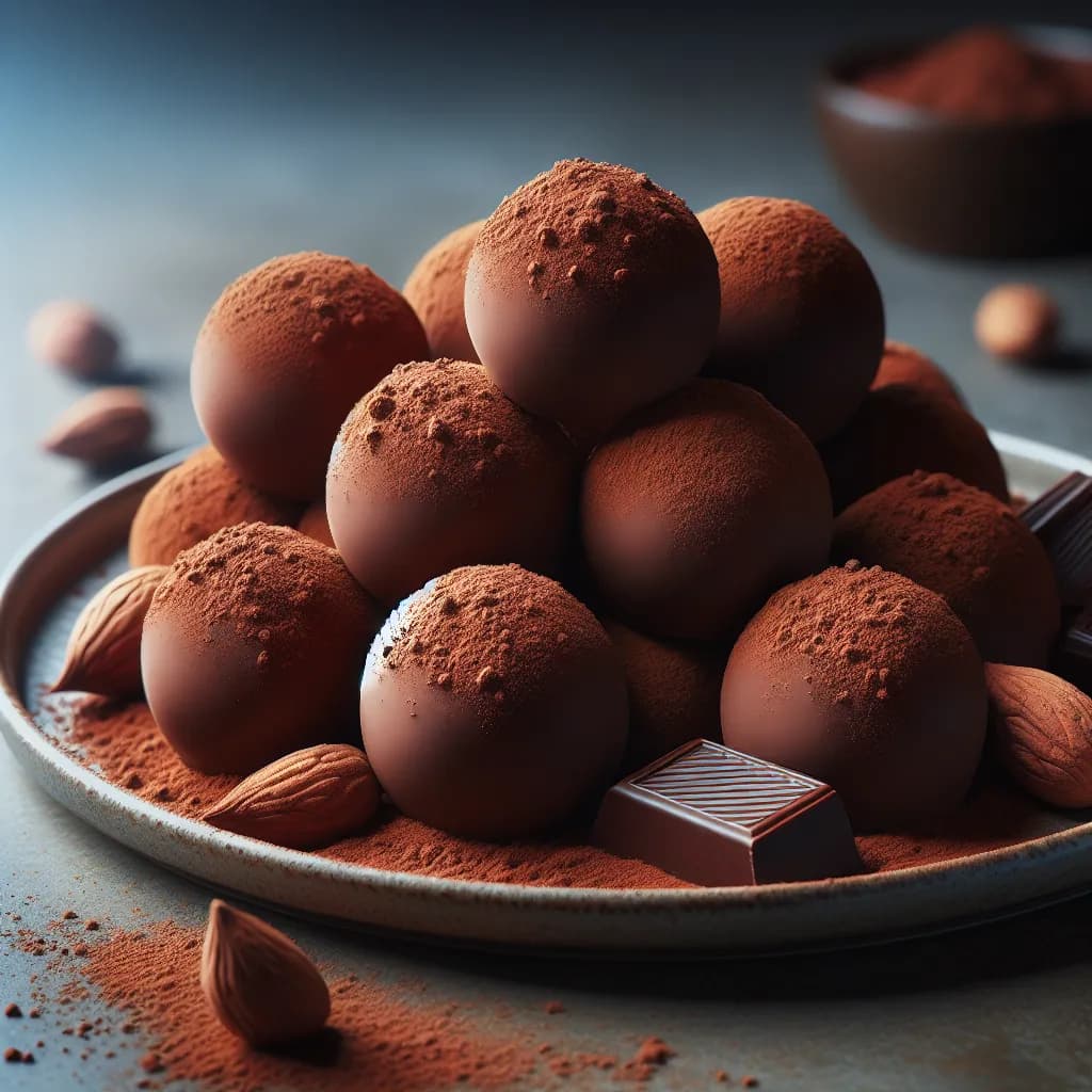 Nutmeg Chocolate Almond Truffles