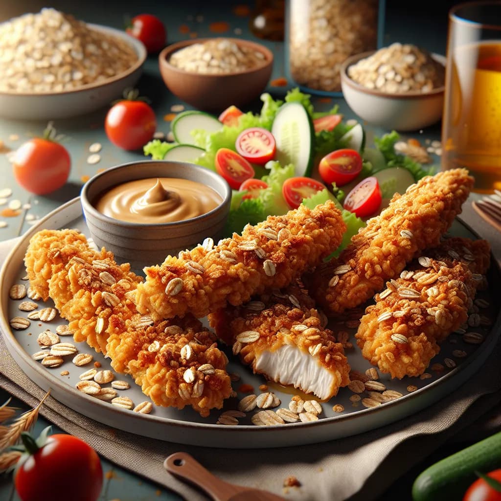 Oat Crusted Chicken Tenders