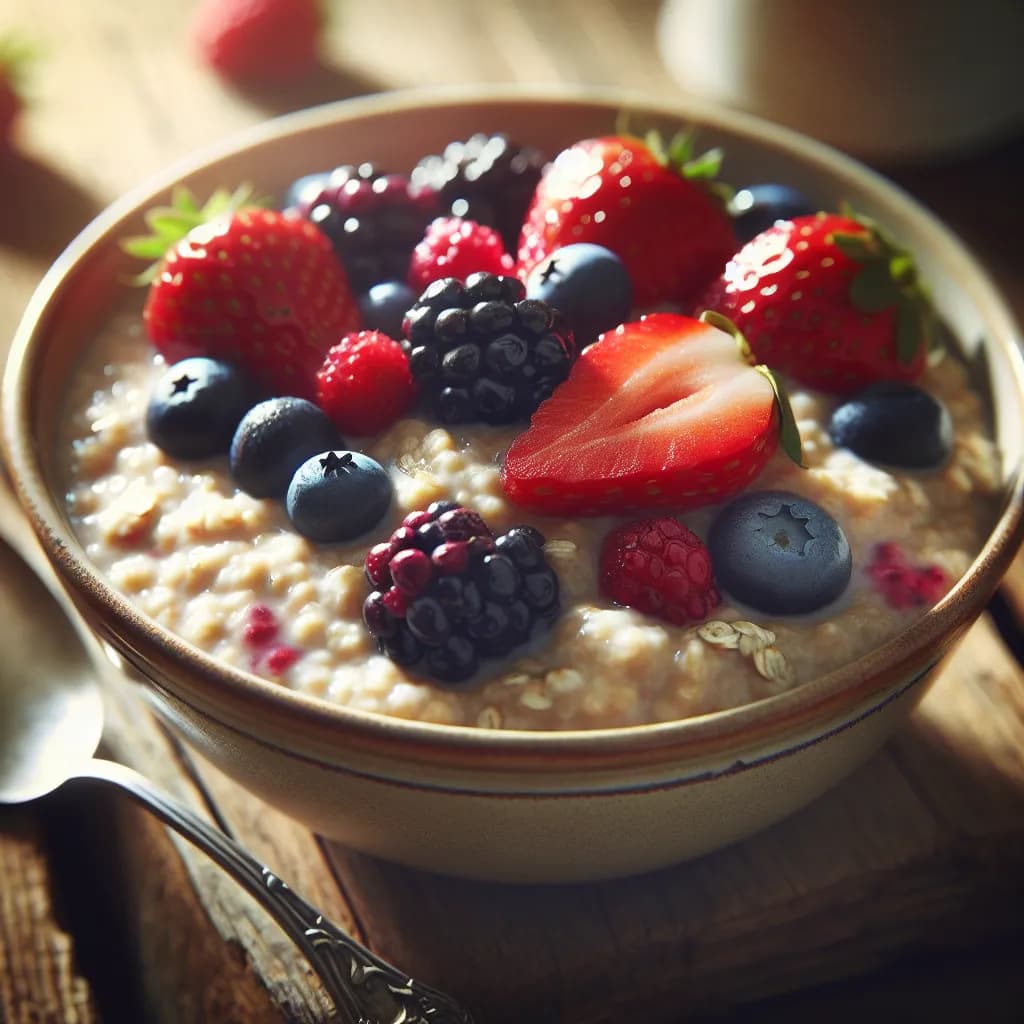 Oatmeal with Fresh Berries