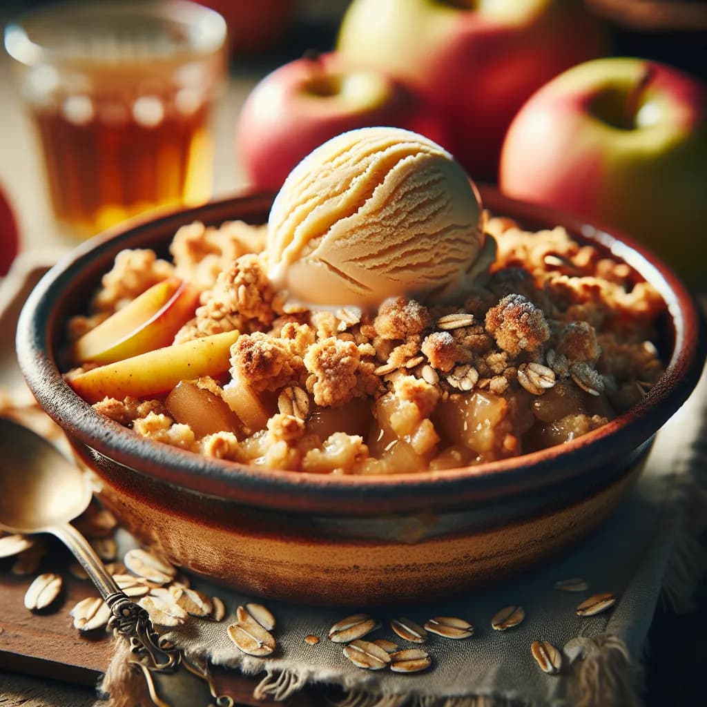 Oats and Apple Crumble