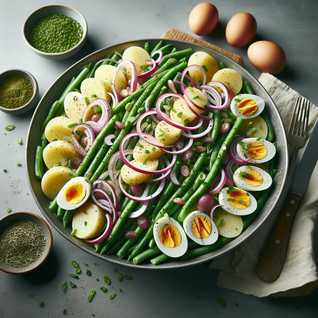 Oka Bohne Salat