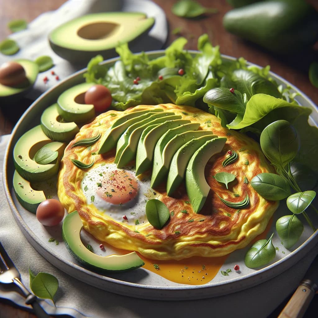 Omelette à l'avocat