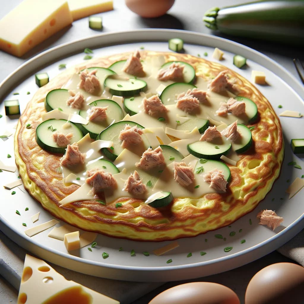 Omelette au Thon et Courgettes