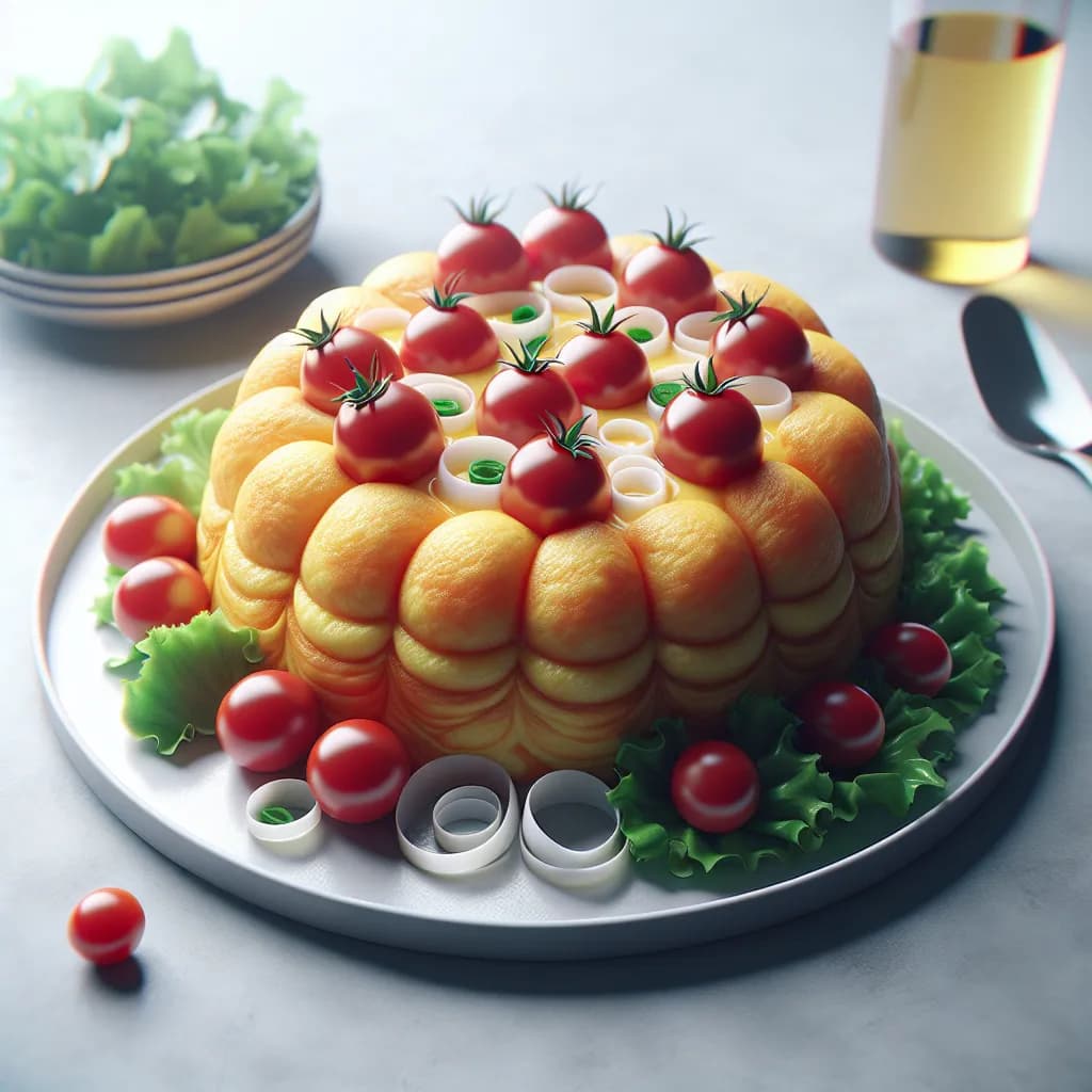 Omelette aux Tomates Cerises et Oignons