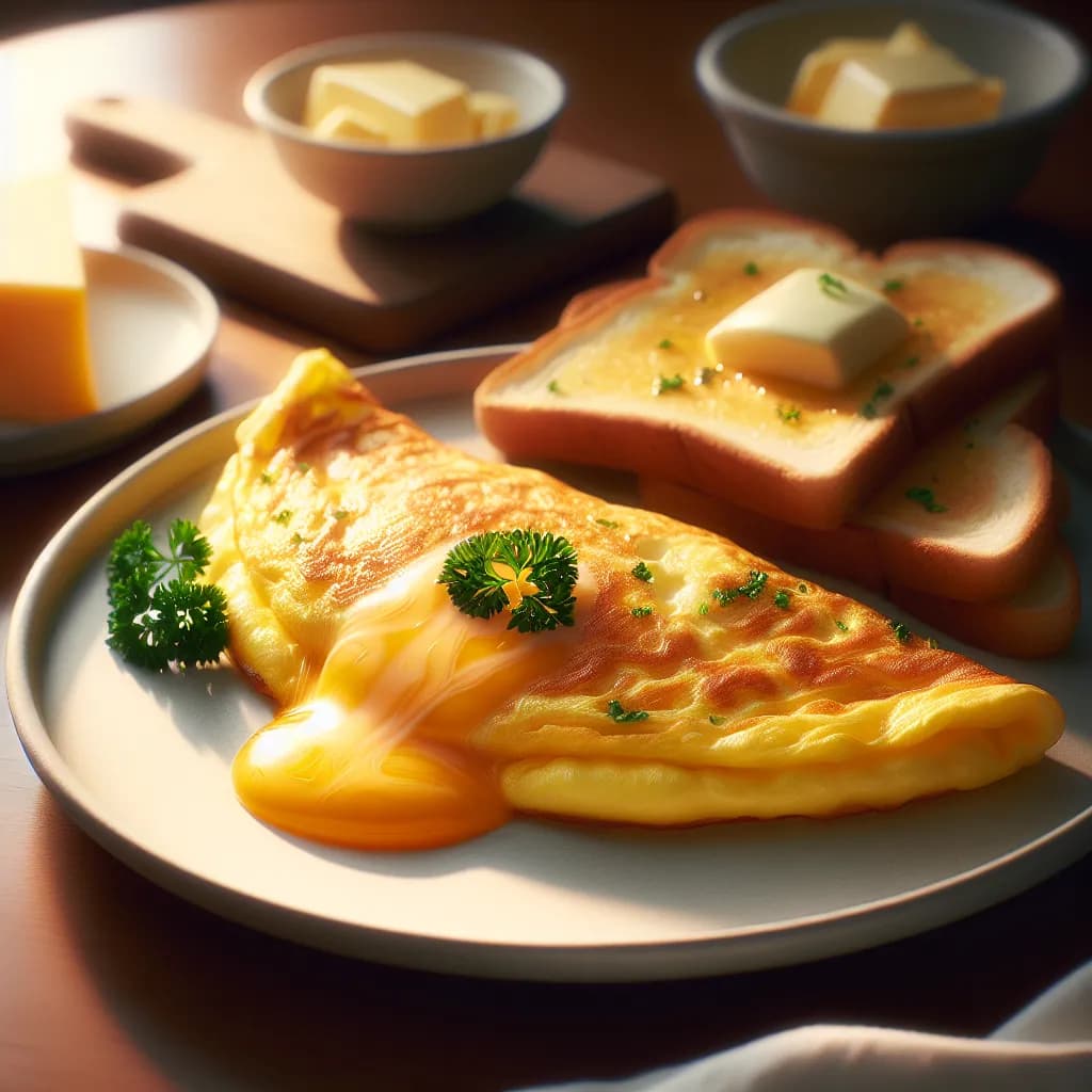 One-Egg Cheese Omelette
