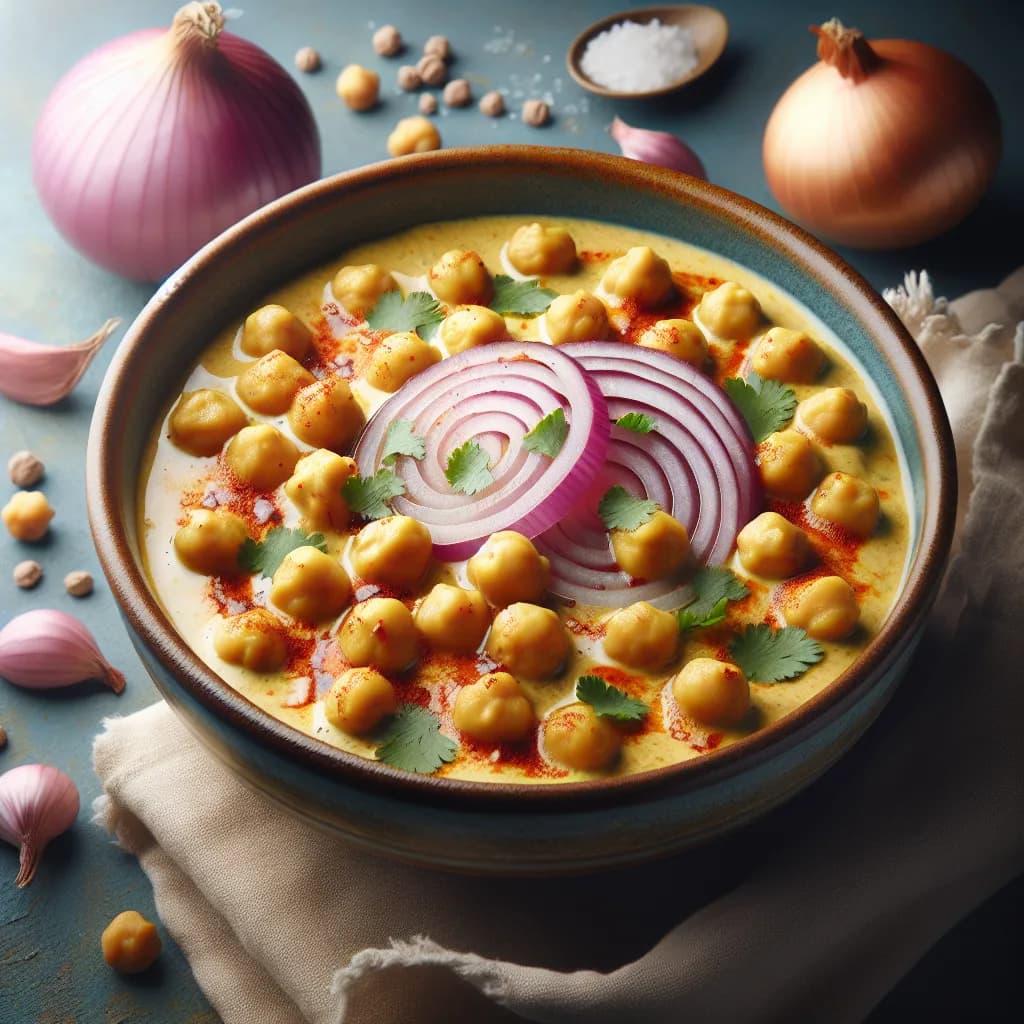 Onion and Chickpea Curry