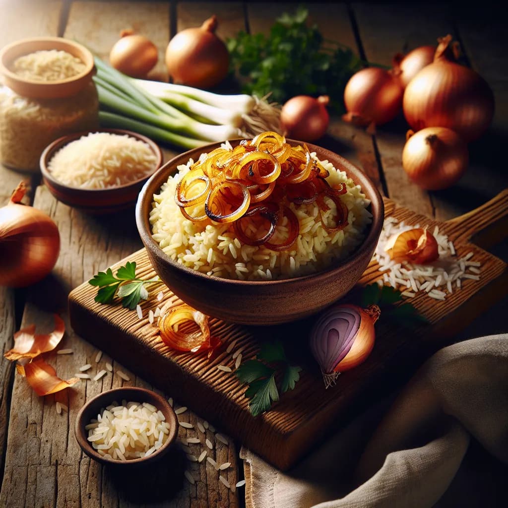 Onion and Rice Pilaf