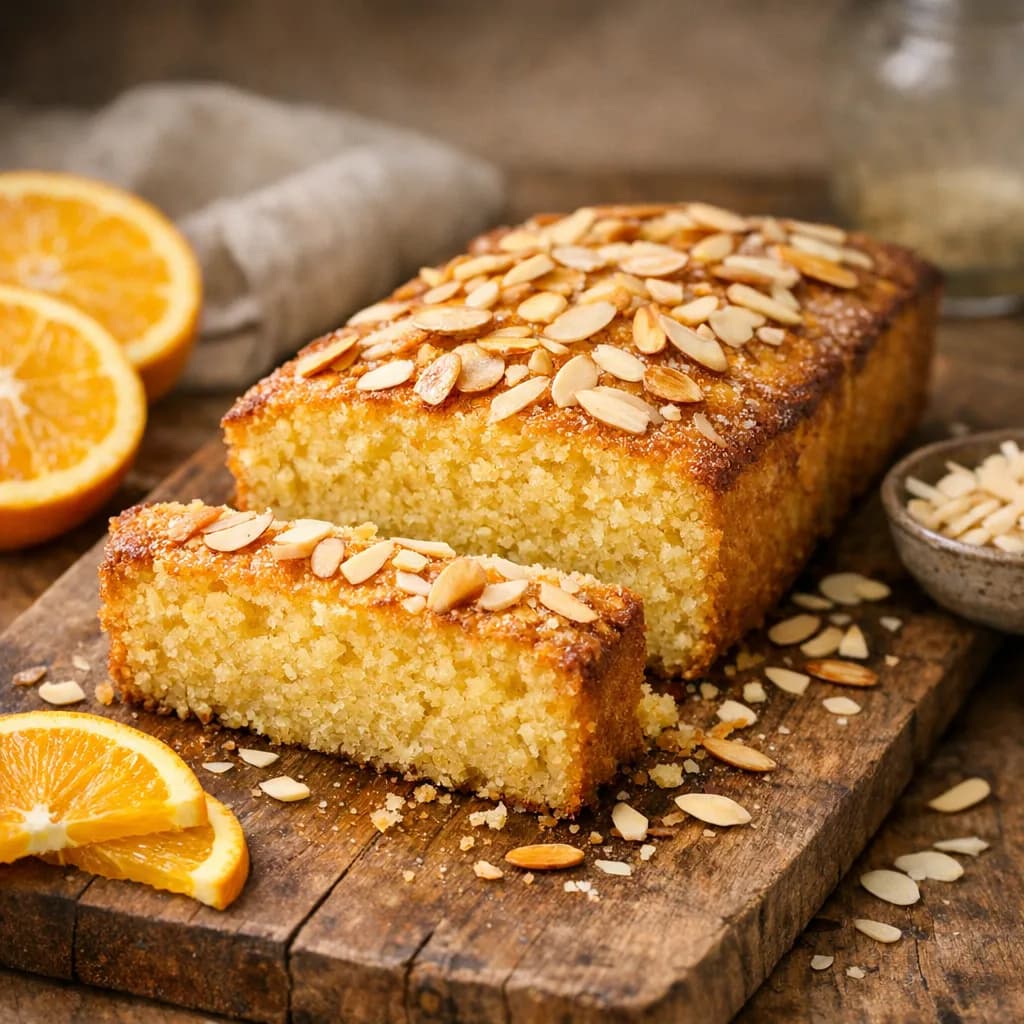 Orange Almond Semolina Cake