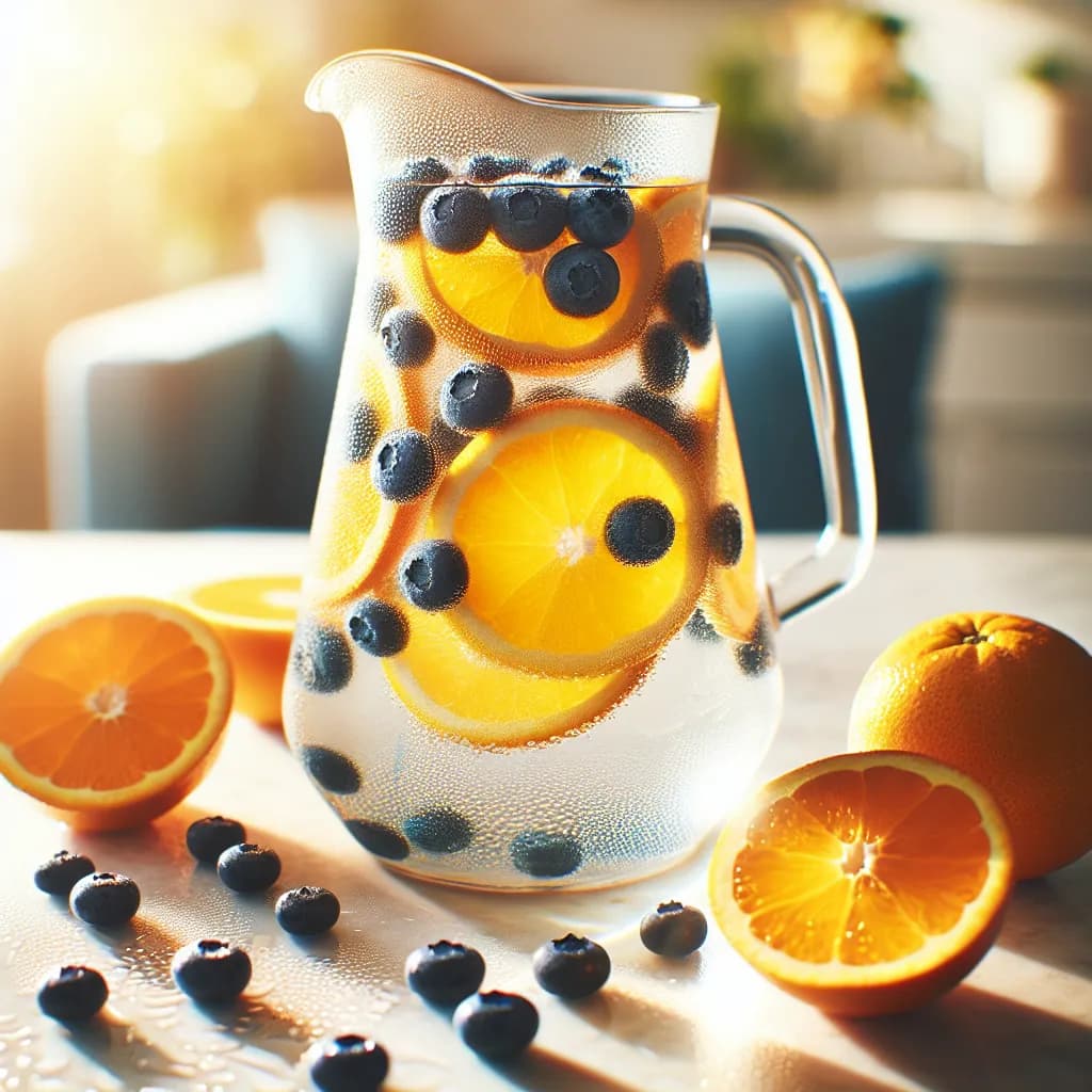 Orange Blueberry Detox Water