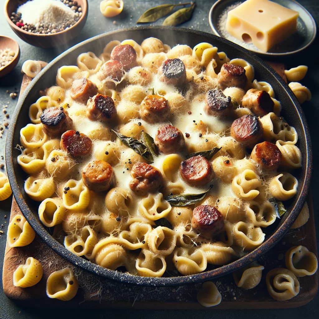 Orecchiette al Forno con Bombette e Besciamella