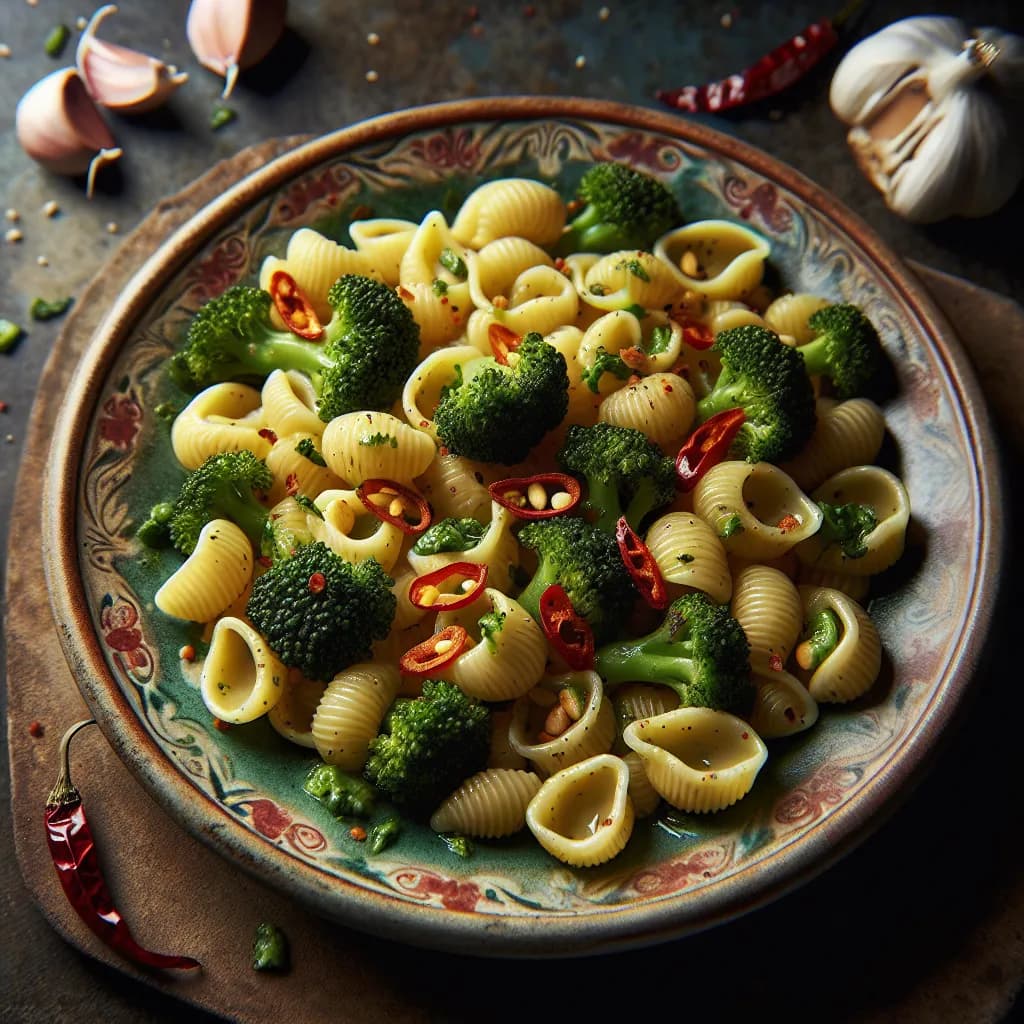 Orecchiette con Broccoli e Aglio Piccante