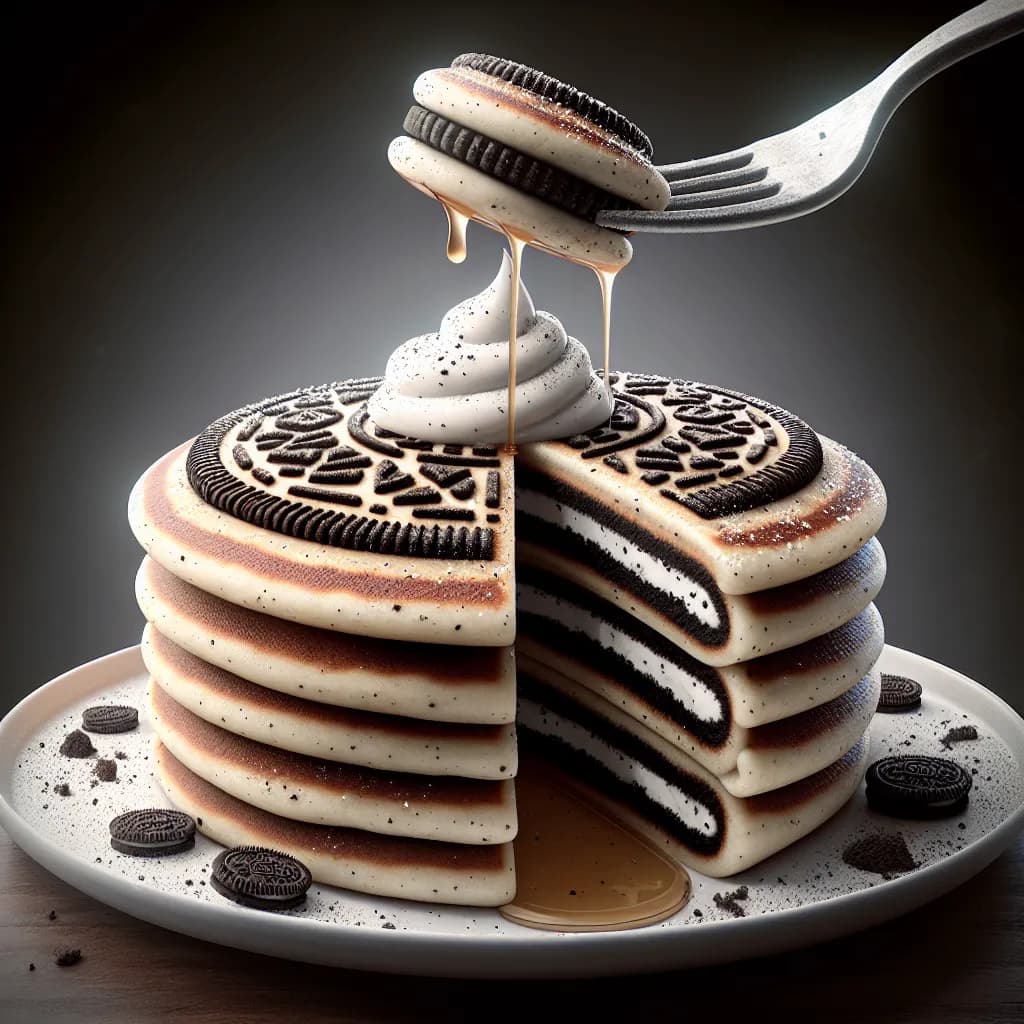 Oreo Concha Pancakes